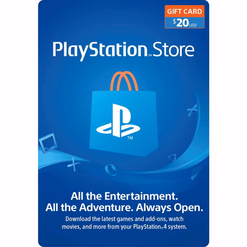 گیفت کارت پلی استیشن 20 دلار آمریکا PSN Giftcard USA 20