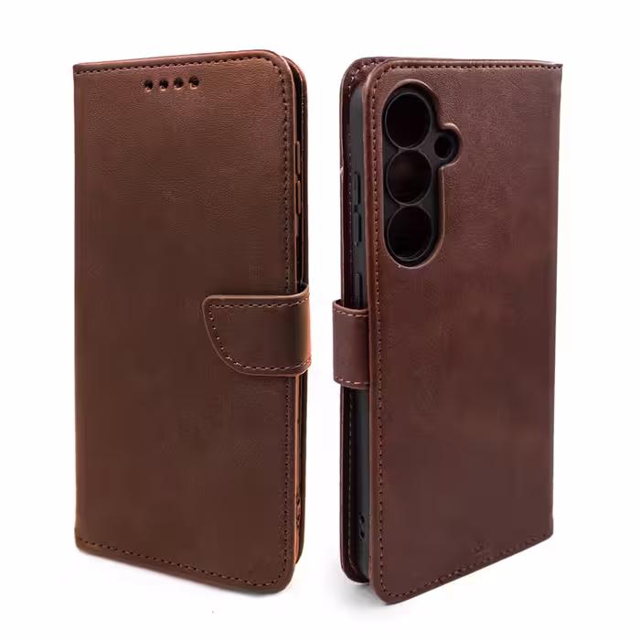 کیف کلاسوری گوشی سامسونگ Galaxy S24 FE مدل مگنتی جاکارتی محافظ لنزدار
