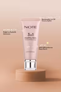 کرم مرطوب کننده رنگی 3 در 1 پوست Note با SPF 50 کرم روشن کننده - 1789