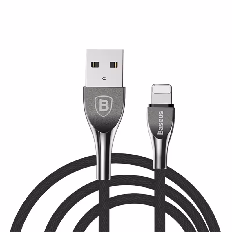 کابل USB به لایتنینگ بیسوس Baseus Mageweave Zinc Alloy whith Cable