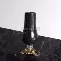 گلدان پایه برنجی تزئینی ساغر