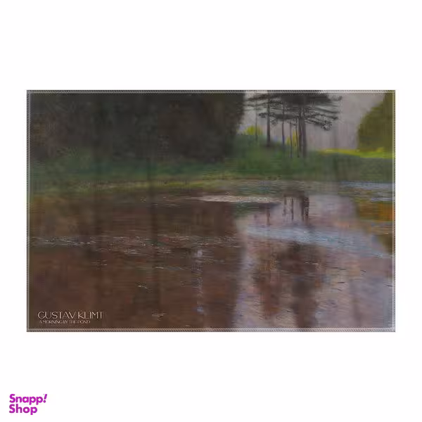 کاغذ کادو ترمه طراحان ایده مدل صبح کنار برکه از کلیمت کد art0082