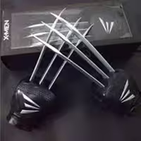 دستکش سیاه سه تیغ ولورین Wolverine Claws Werewolf Paw Black Gloves