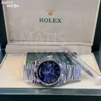 ساعت مچی مردانه رولکس کیفیت مستر کلین Rolex Day-Date Blue ombré Dial