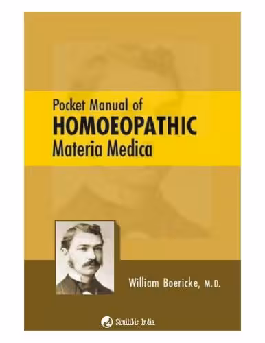 خرید و دانلود نسخه کامل کتاب Pocket Manual of Homoeopathic Materia Medica