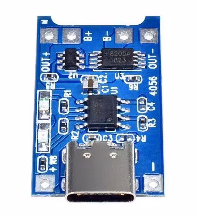 ماژول شارژر باتری مدل TP4056-TYPEC بسته دو عددی