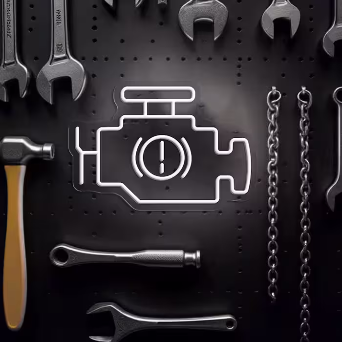 تابلو نئون ماشین و موتور کد DRIVE022
