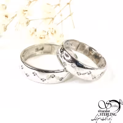 حلقه ست نگین دار نقره925 کد 9708