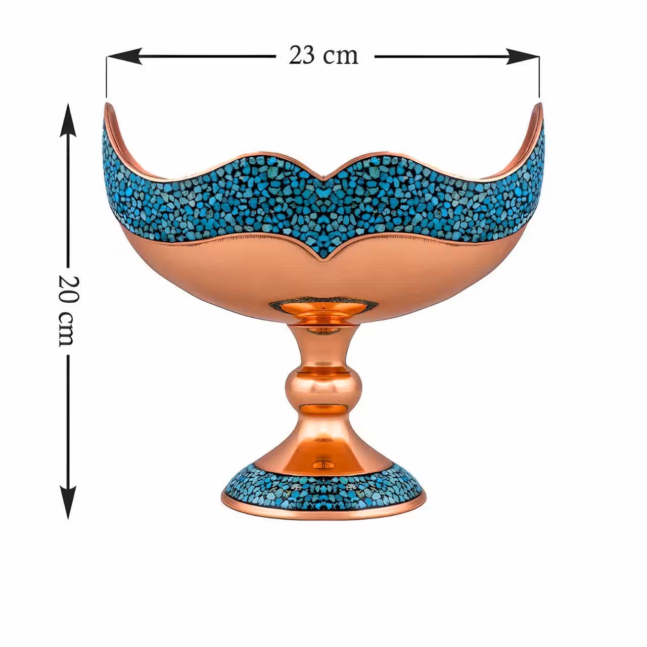 کشکول فیروزه کوبی سایز 2