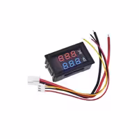 ماژول ولتمتر و آمپرمتر روپنلی دو رنگ قرمز و آبی 100V/10A