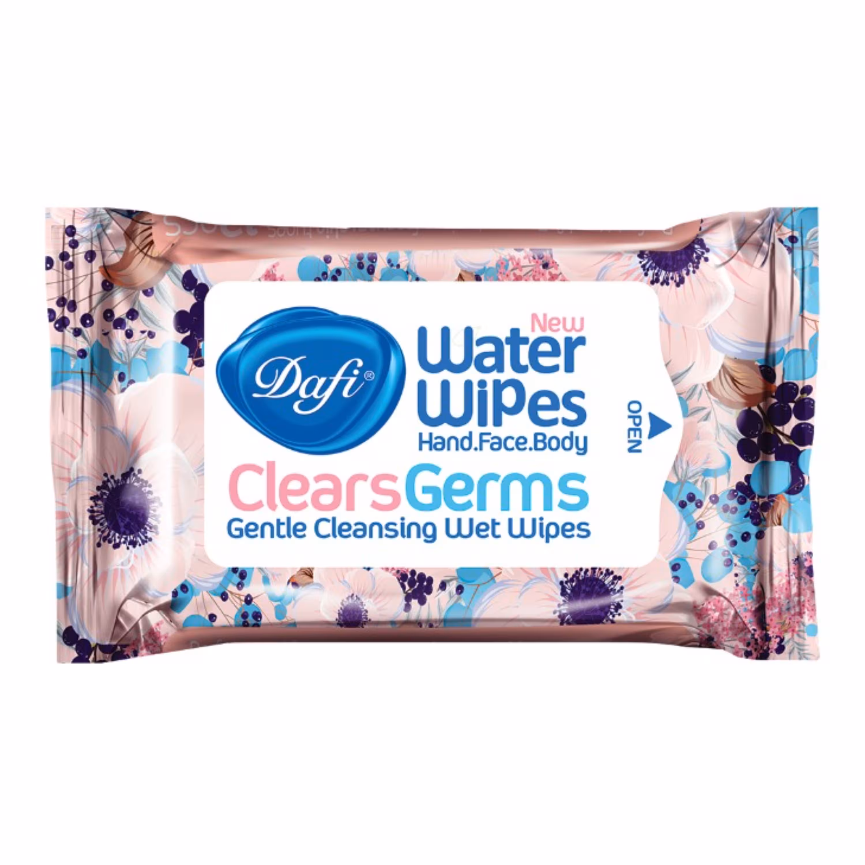 دستمال مرطوب پاک کننده دست و صورت آنتی باکتریال دافی بسته 12 عددی