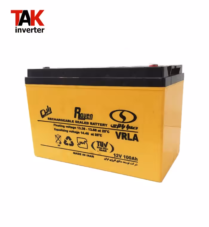 باتری 12 ولتی 100 آمپر صبا ups