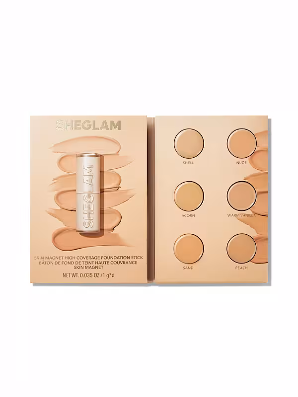 کرم پودر استیکی با پوشش بالا Skin Magnet - رنگ Light Medium شیگلم SHEGLAM