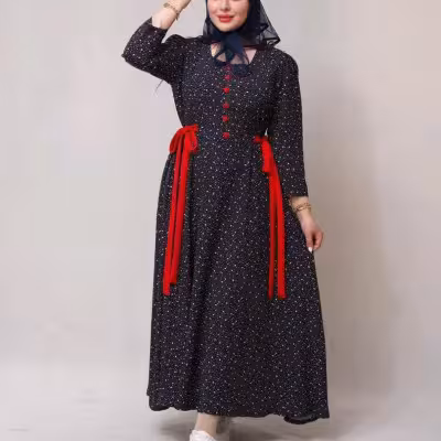 ست مانتو پیراهنی نخ تایلندی رویه شانتون