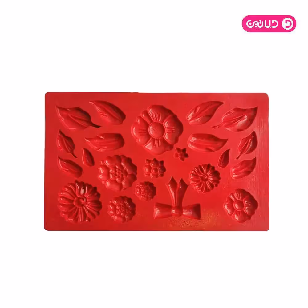 مالد سیلیکونی گل و برگ و پاپیون m1330