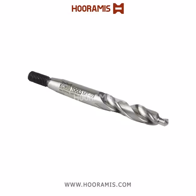 مته نوکدار چپگرد 115*13*5.5 با کد (MT 09) ارجینال جهت ایجاد سوراخ چهارپهلوی دستگیره در ماشین Kaban