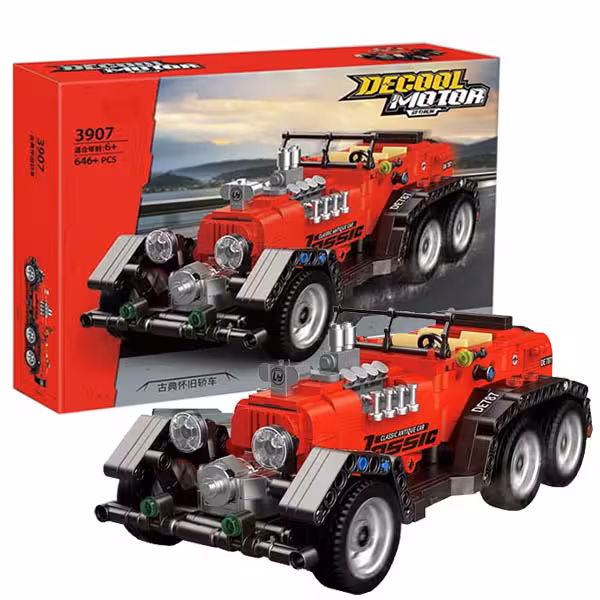 لگو ساختنی کنترلی دکول مدل ماشین کلاسیک  Decool Motor 3907