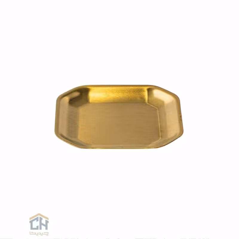 سینی مربع استیل طلایی گلدکیش مدل 3-230