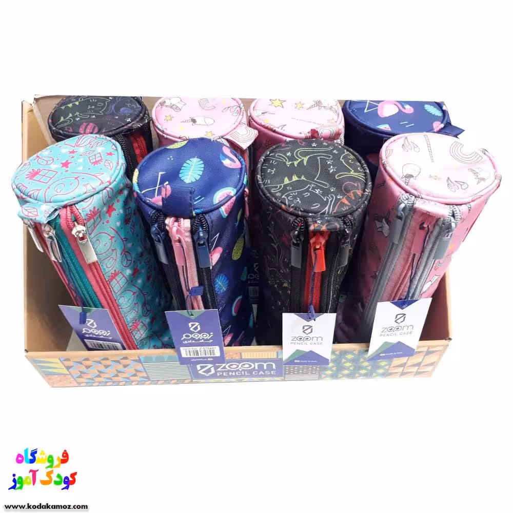 جامدادی گرد سه زیپ فانتزی زوم