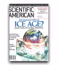 مجله انگلیسی Scientific American شماره Did Humans Stop an Ice Age کاغذ گلاسه