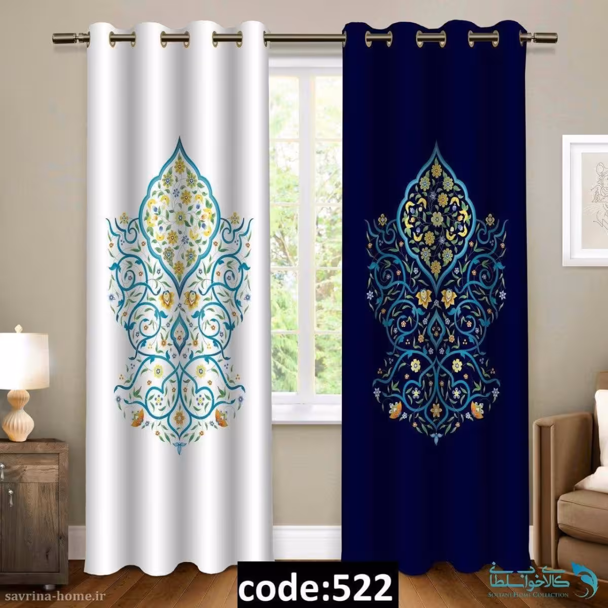 پرده پانچی سری تذهیب مدل Sh-522