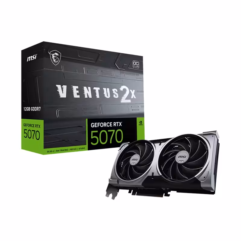 کارت گرافیک ام اس ای GeForce RTX 5070 VENTUS 2X OC 12GB