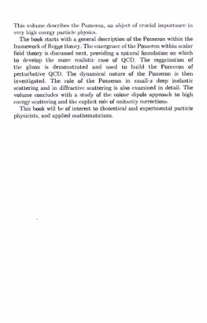 خرید و دانلود نسخه کامل کتاب Quantum chromodynamics and the pomeron