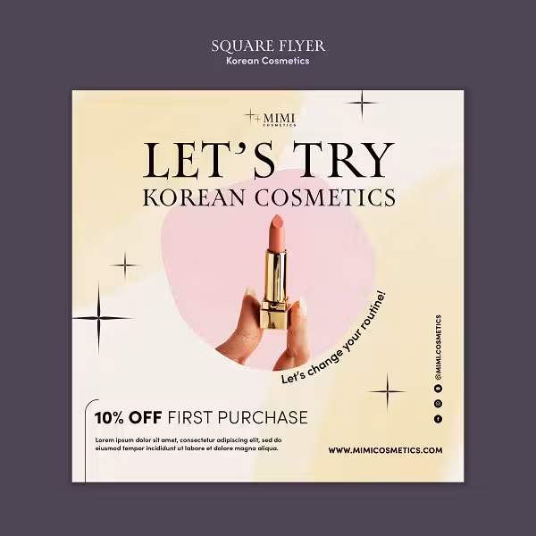 مجموعه 72 قالب فایل لایه باز آرایشی و زیبایی