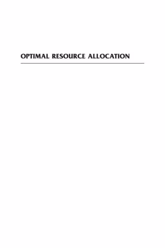 خرید و دانلود نسخه کامل کتاب Optimal Resource Allocation: With Practical Statistical Applications and Theory