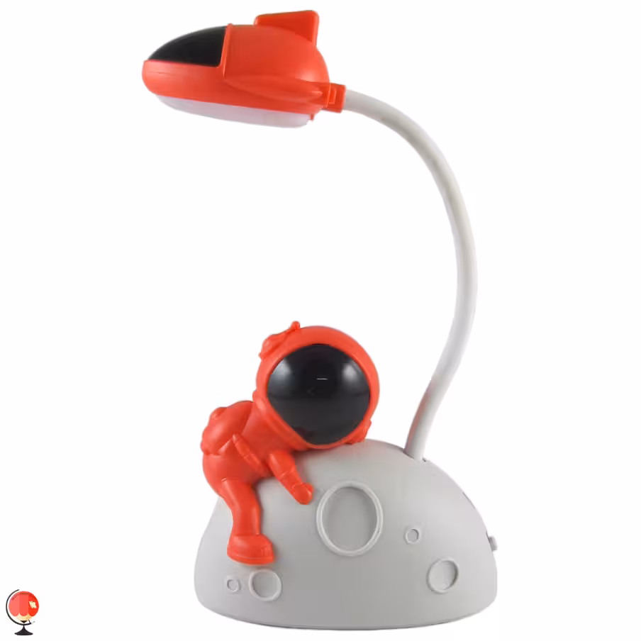 چراغ مطالعه فانتزی طرح فضانورد قرمز