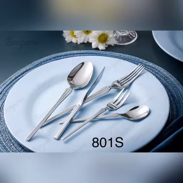 سرویس قاشق چنگال 160 پارچه برگامو مدل 801s
