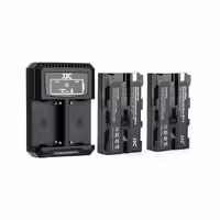 کیت شارژر USB به همراه دو عدد باتری دوربین سونی جی جی سی مدل DB-NPF5K2