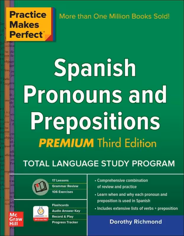 کتاب ضمایر و حروف اضافه اسپانیایی Practice Makes Perfect Spanish Pronouns and Prepositions