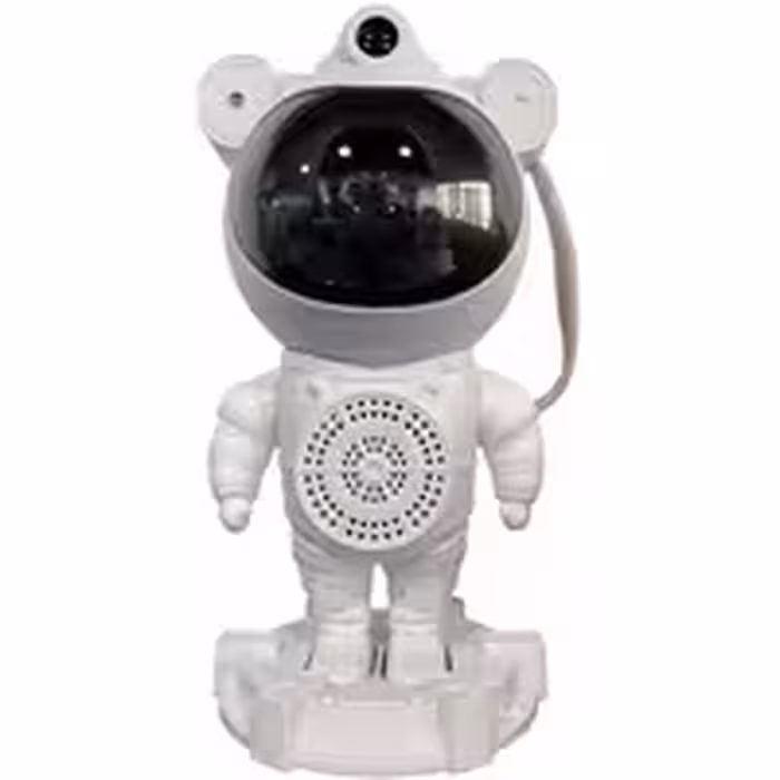 چراغ خواب و پروژکتور کهکشانی اسپیکردار فضانورد طرح ایستاده با ریموت کنترل (سفید رنگ)