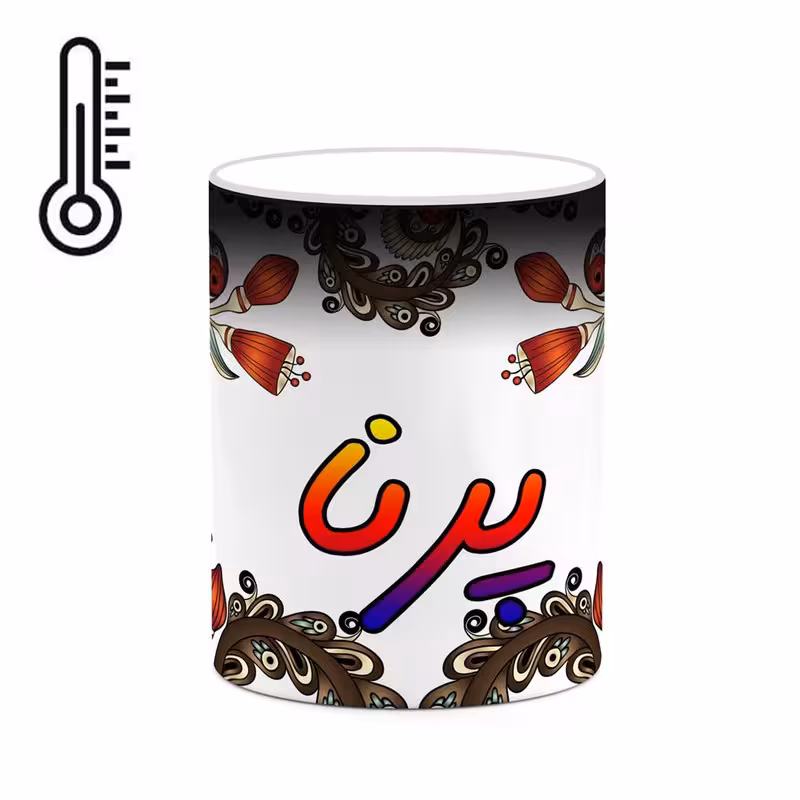 ماگ حرارتی   اسم پرنا  سنتی گل و بته کد mgh44389