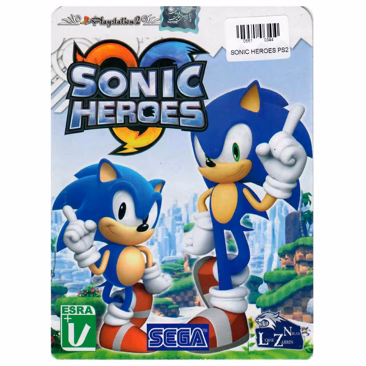 بازی Sonic Heroes مخصوص PS2