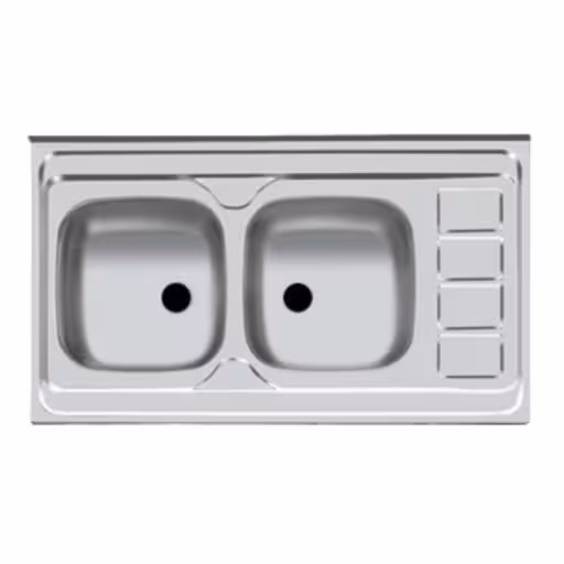 سینک معمولی اخوان دو لگن 50*100 4CR