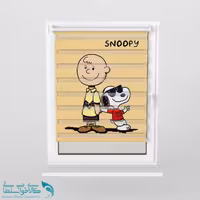 پرده زبرا اتاق کودک طرح snoopy کد A2957