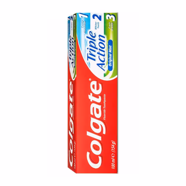 خمیر دندان کلگیت سری Original Mint مدل Triple Action حجم 100 میلی لیتری