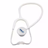 گوشی پزشکی دو طرفه دولوکس استیل MDF مدل 777 رنگ تمام سفید