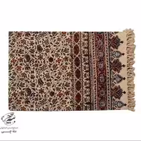 رومیزی قلمکار ممتاز طرح گل ریز سایز 135 در 200