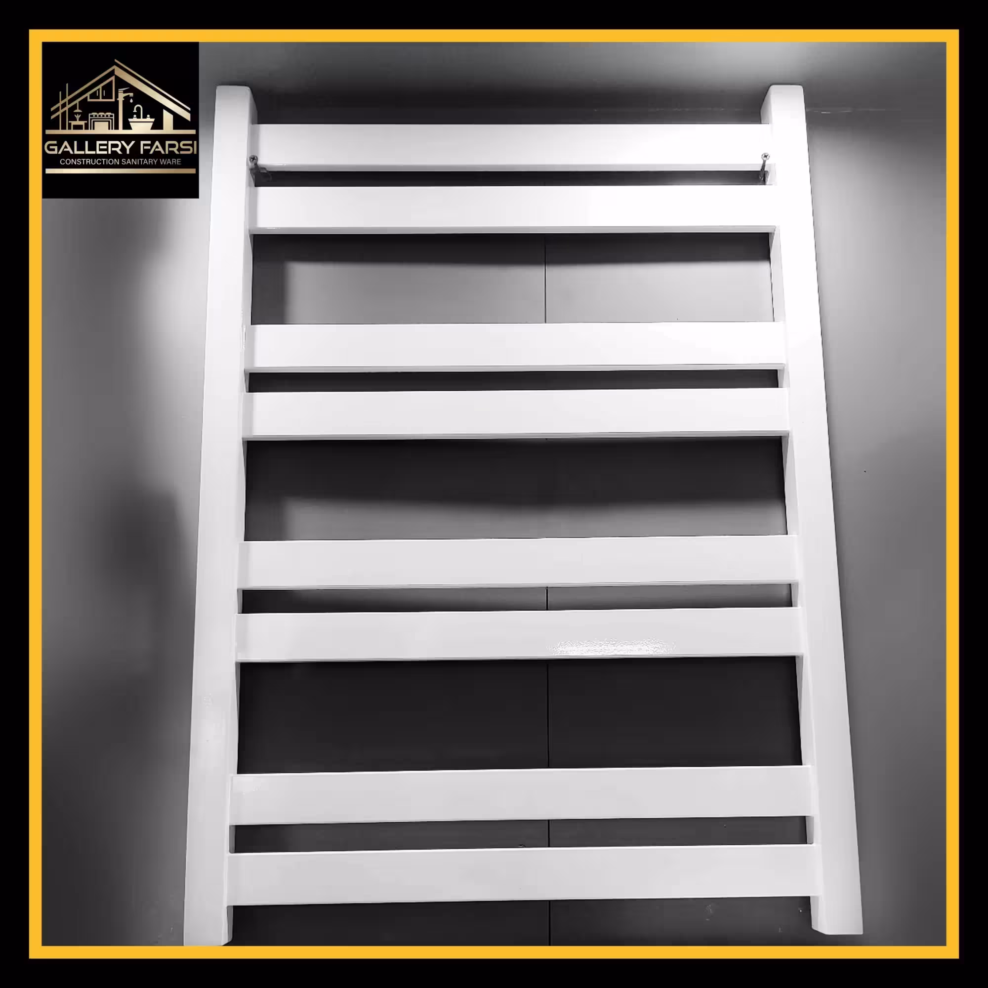 رادیاتور حوله خشک کن سفید سایز50*75 فلت استیل304