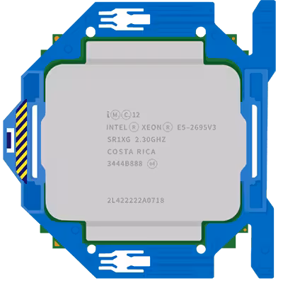 Intel Xeon E5-2695v3 (2.3GHz 14-core 35MB 120W)
