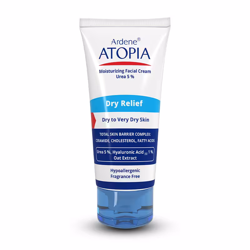کرم مرطوب کننده قوی صورت حاوی 5% اوره اتوپیا آردن {مدل Dry Relief } 50ml
