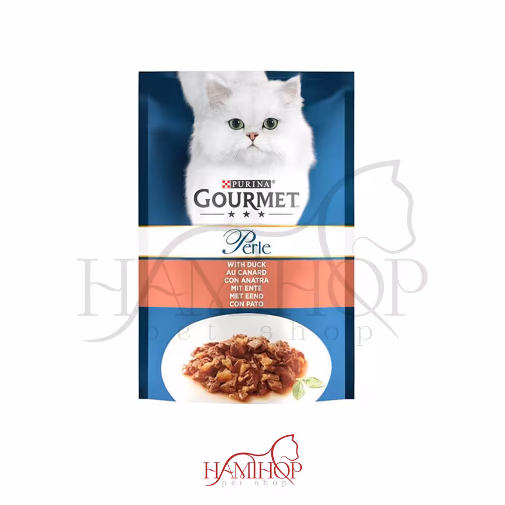 پوچ گربه با طعم گوشت اردک گورمت 85گرم – Gourmet Perle With Lamb