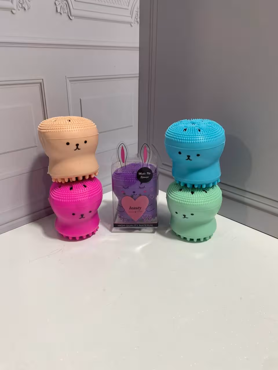 فیس براش سیلیکونی دو طرفه مدل هشت پا