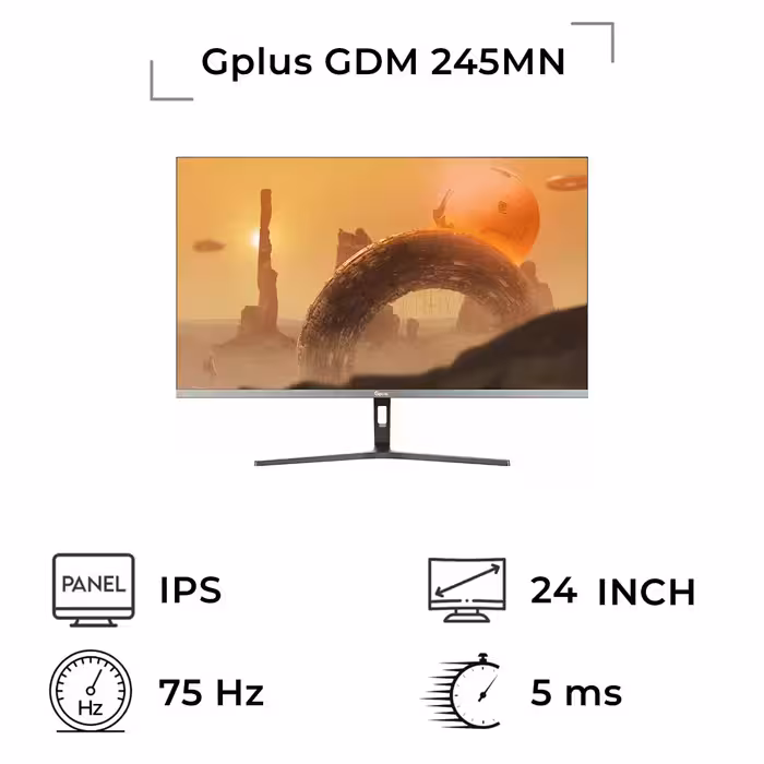 مانیتور استوک جی پلاس 24 اینچ GDM 245LN