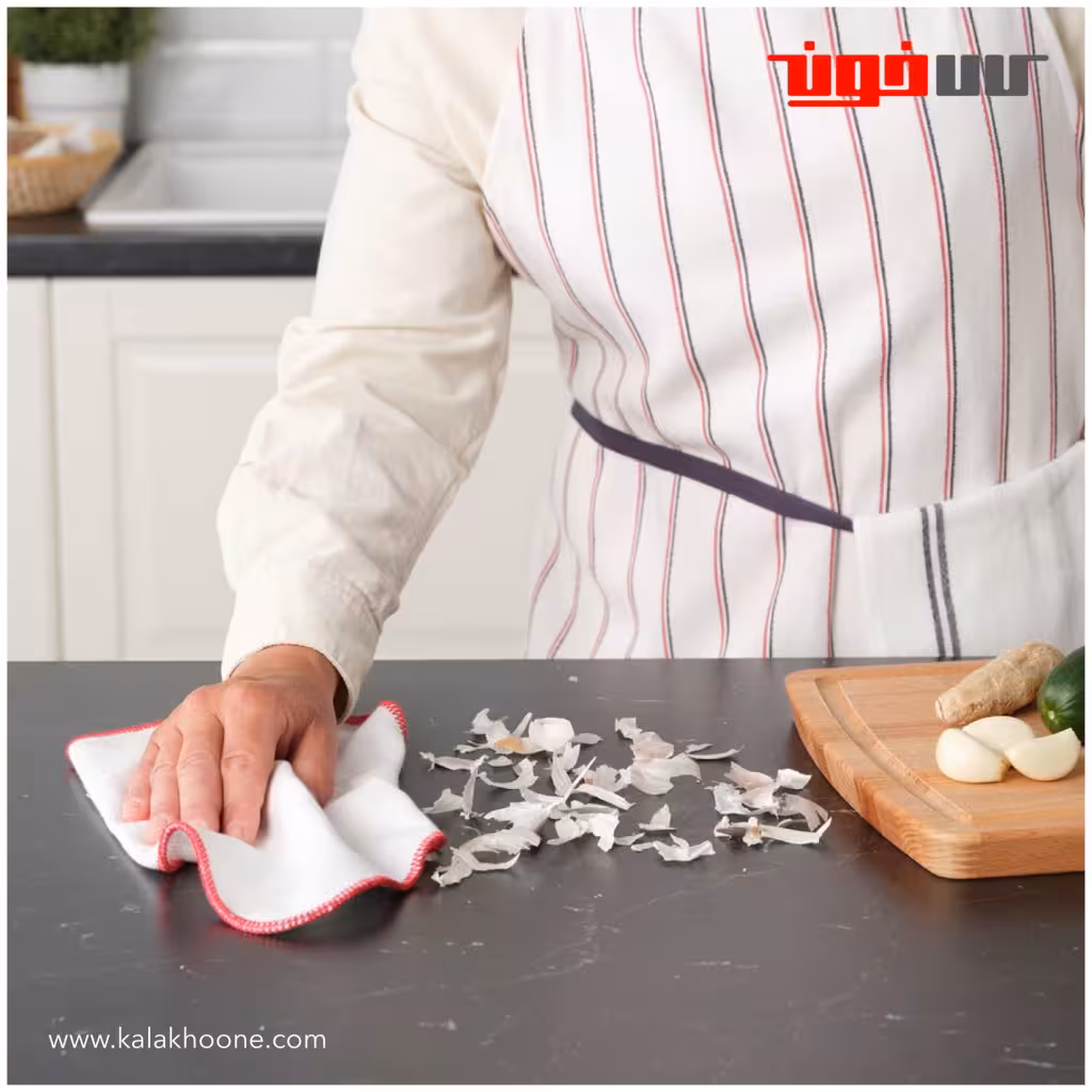 دستمال آشپزخانه ایکیا مدل HILDEGUN