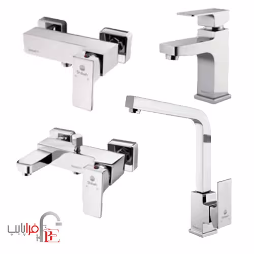 ست شیرآلات شیبه مدل سپیدان کروم ا Shibeh sepidan Collection