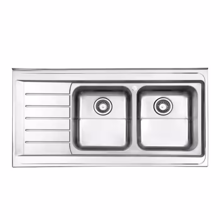 سینک دو لگنه فانتزی 736 روکار استیل البرز
